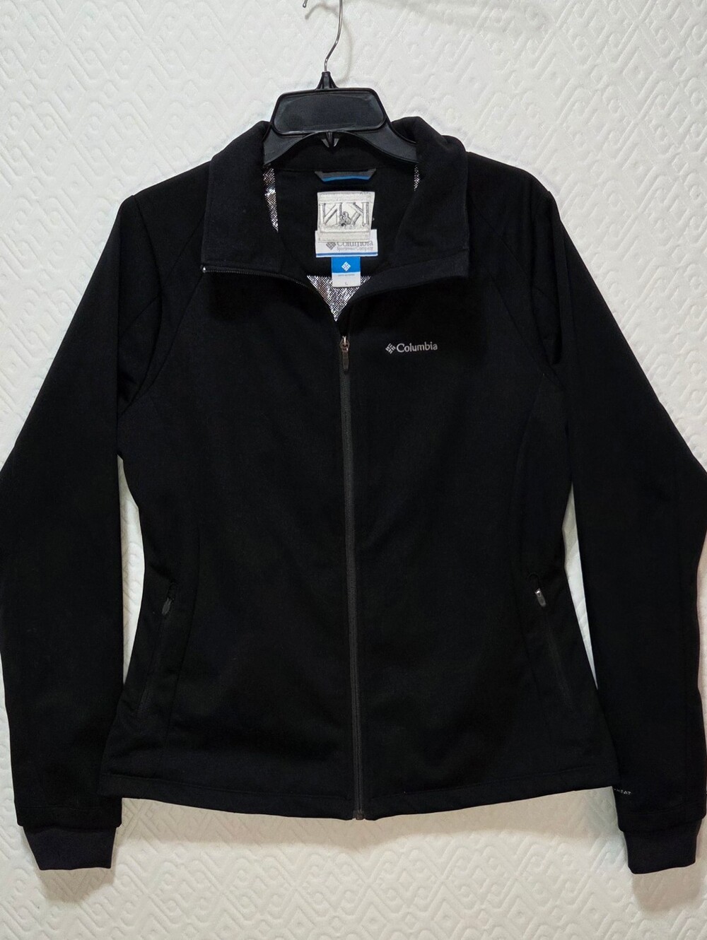 Columbia Women's Tectonic Soft Shell Jacket Black Large Omniheat Full Zip